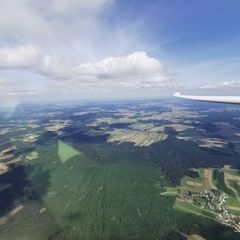Flugwegposition um 11:58:11: Aufgenommen in der Nähe von Gemeinde Sallingberg, Österreich in 1673 Meter